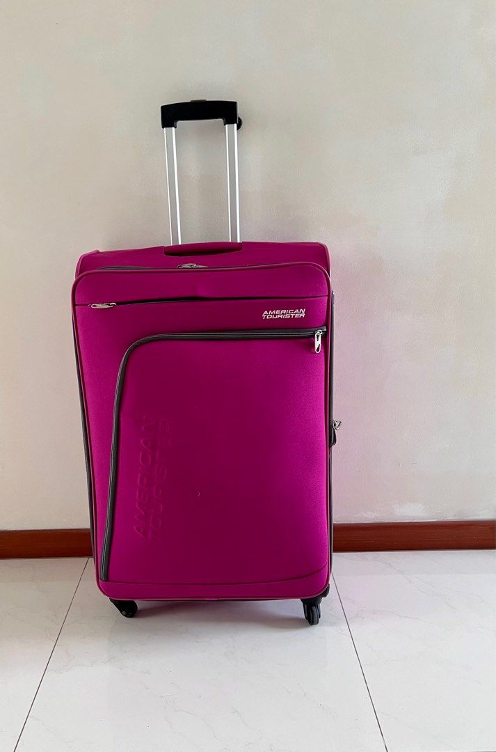 American Tourister Guaranteed by Samsonite ultra.light.tech. smooth 4 wheeler luggage. Superior design inside out. Size L75cm B47cm W28cm. Weight 4.6kg. Grab for only 80 Hobbies Toys Travel Luggage on...