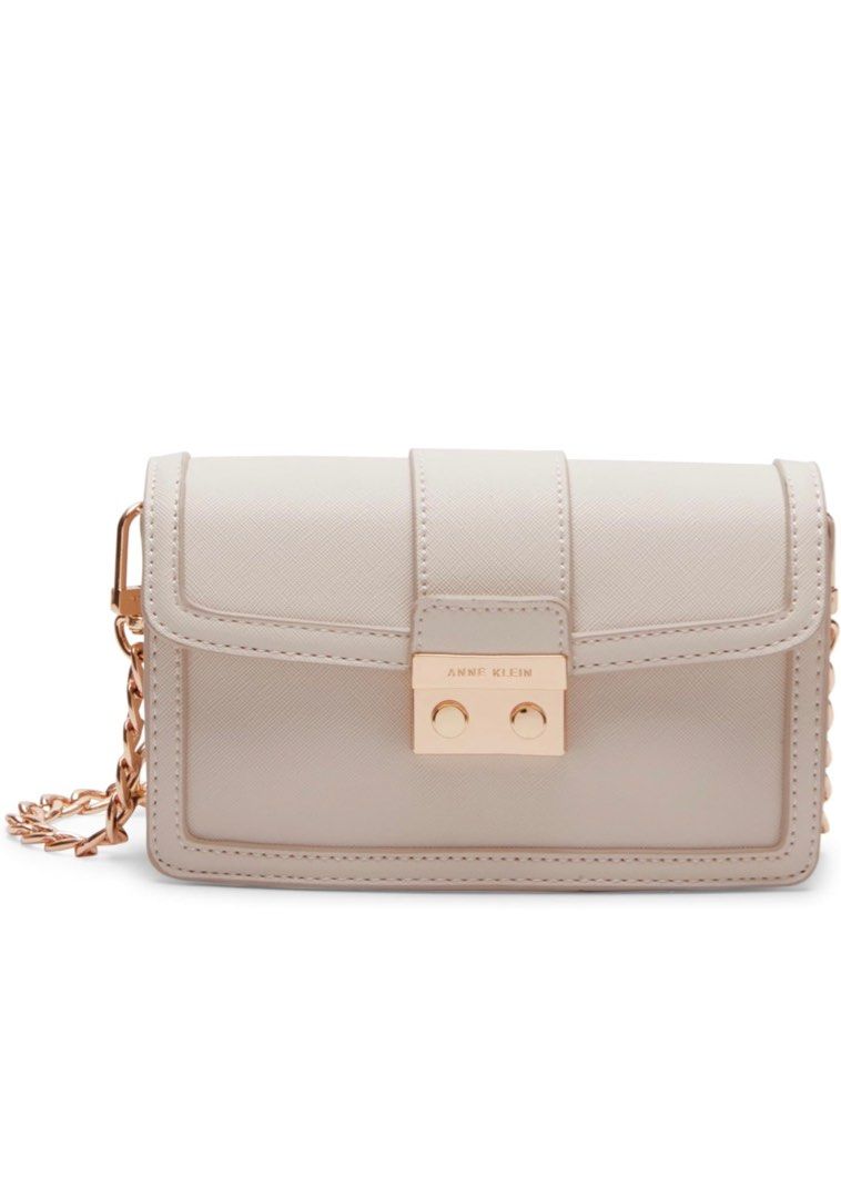 Anne Klein E/W Turn Lock Flap Crossbody, Chalk (Category: Purses & Pouches) located in San Pablo. Submitted by keithelishagarcia (Listing ID 1303077360, Image 1). Description: Original | Brand new | Ready to ship.