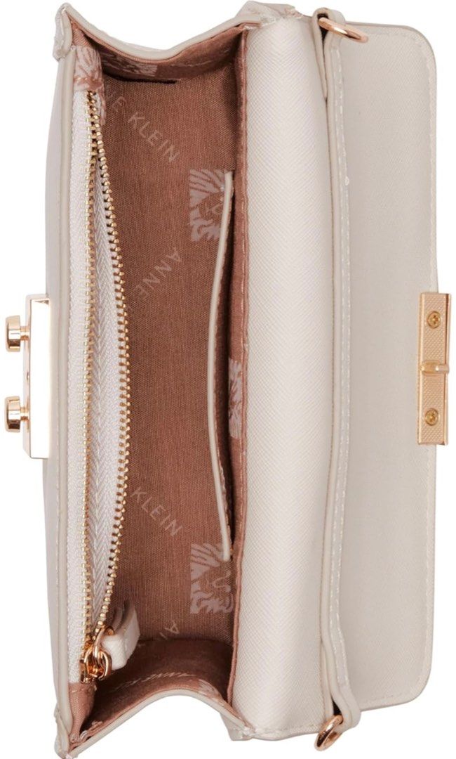 Anne Klein E/W Turn Lock Flap Crossbody, Chalk (Category: Purses & Pouches) located in San Pablo. Submitted by keithelishagarcia (Listing ID 1303077360, Image 3). Description: Original | Brand new | Ready to ship.