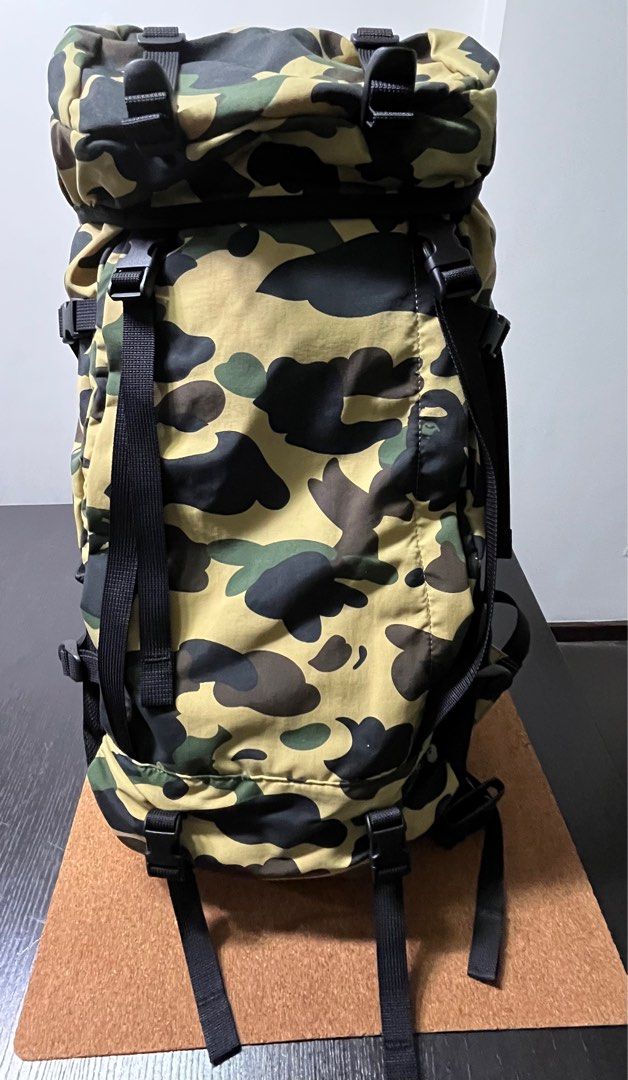 BAPE Porter 1st Camo Yellow Ruck Sack, Men
