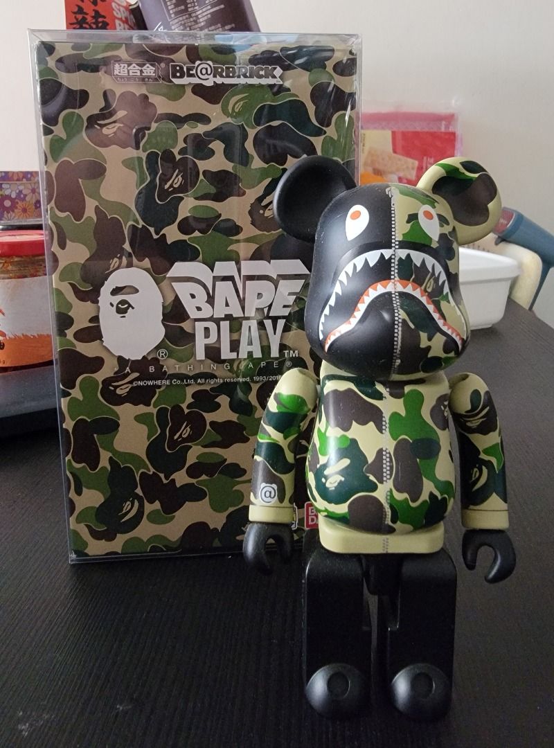 BAPE PLAY Camo Blue Be@rbrick 超合金 200%