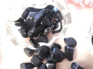 Black Tourmaline Natural Stone of Protection - Tumbled Stones
