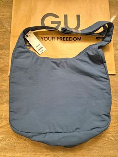 Blue GU Unisex Large Crossbody Bag Bnew