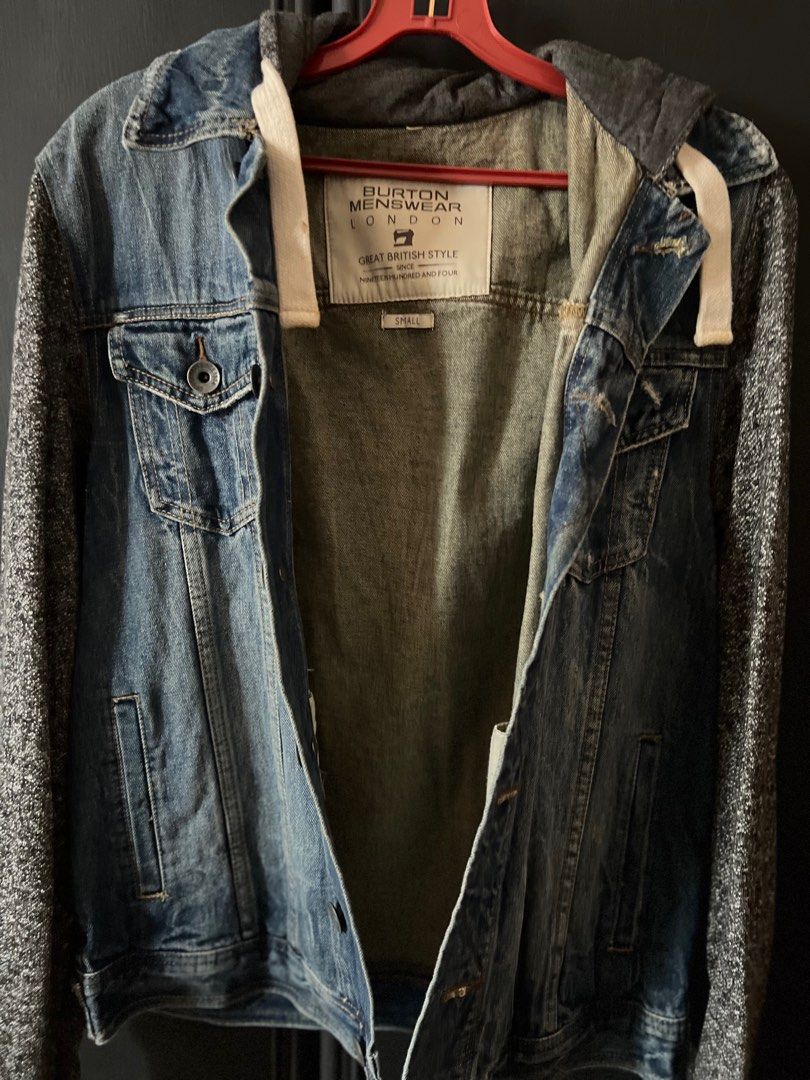 Burton denim jacket Men s Fashion Coats Jackets and Outerwear on Carousell