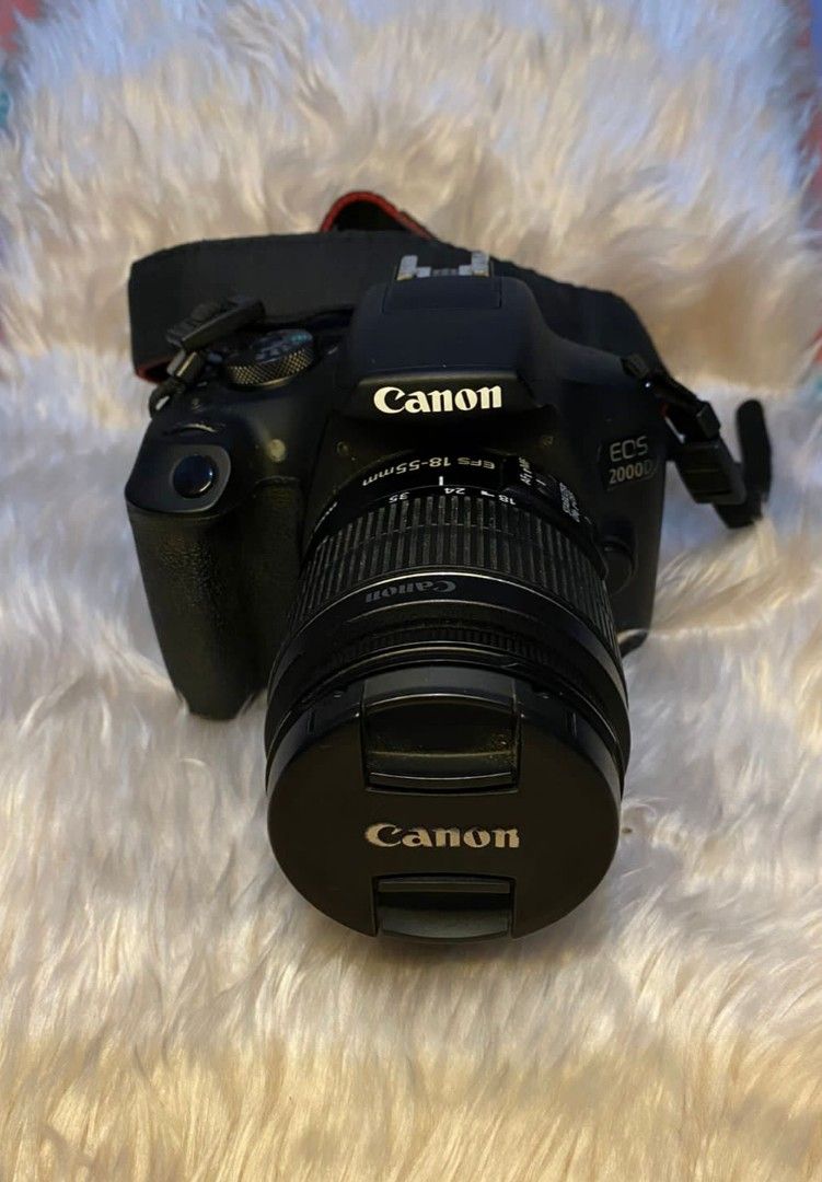 Canon Eos 2000D (Category: Cameras) located in Bombon. Submitted by cam-era.2025 (Listing ID 1302901014, Image 1). Description: CANON EOS (2000D) 📸 Good As New, Smooth, Makinis Excellent Condition No Functional Issue. Inclusions: ⭕Canon 2000D Body ⭕Canon 18-55mm Kitlens ⭕Canon Original Charger w/ cord ⭕Canon Original Battery ⭕Canon Neck Strap ⭕Lens Cap ⭕Rubber Eyepiece Specs: Wifi Device ✔️ Video Mode ✔️ Clean Glass ✔️ Auto Focus ✔️ No Vignette 