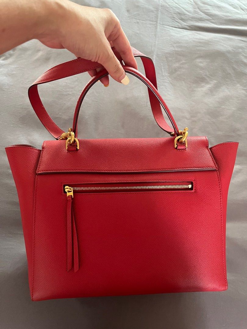 Celine belt bag red hot sale