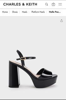 Charles and Keith Platform Open Toe Heels