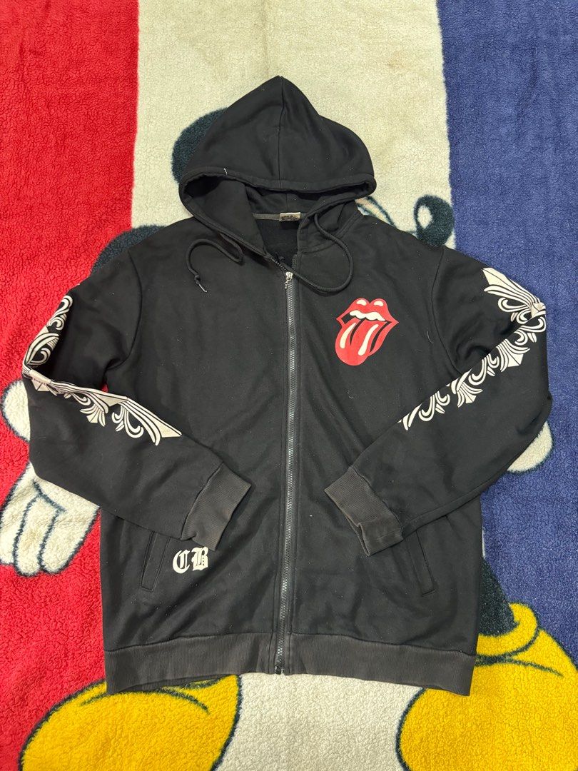 Chrome hearts x rolling stones hoodie deals