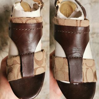 COACH Campbell Wedge Sandals (Size: 6.5)