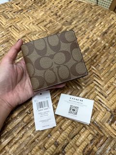 coach Id Billfold Wallet In Signature Canvas
