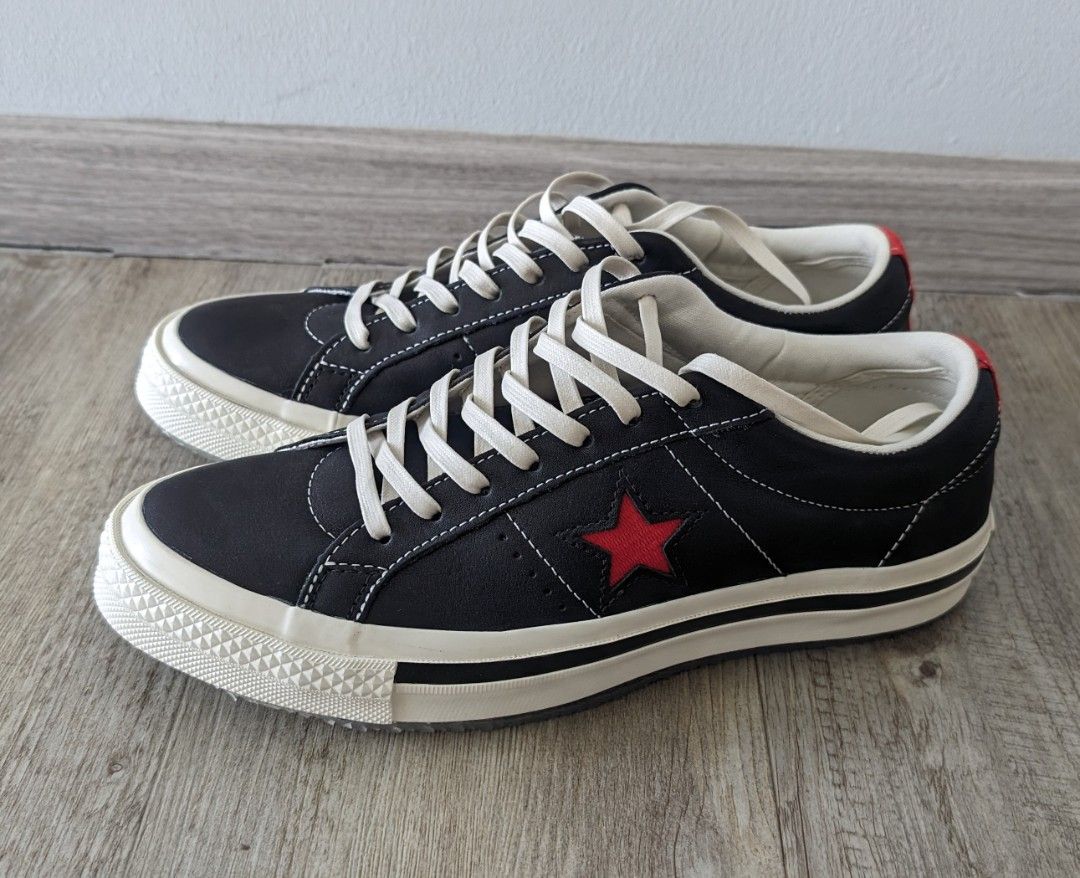 Converse Kasina x One Star Ox Black Fiery Red Men s Fashion Footwear Sneakers on Carousell