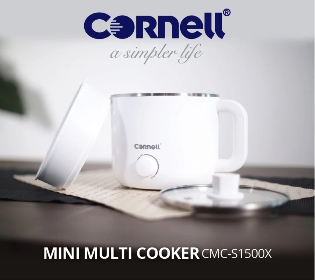 Cornell 1.5L Mini Multi Cooker with Steam Tray Personal Steamboat