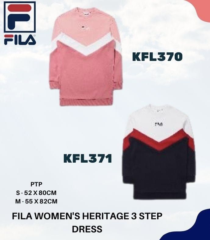 Fila Women s Heritage 3 Step Sweater Dress in Pink