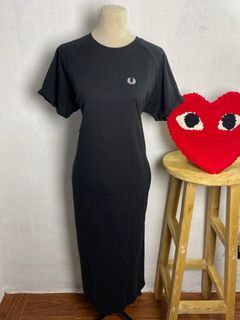 Fred Perry Black Long Dress