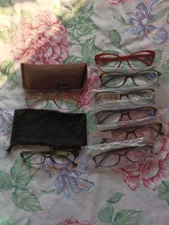 Reading Glasses, Pouch and Cloth