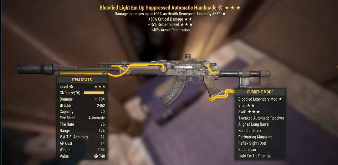 GRoll Handmade rifle Fallout 76 PC, Video Gaming, Video Games, Others