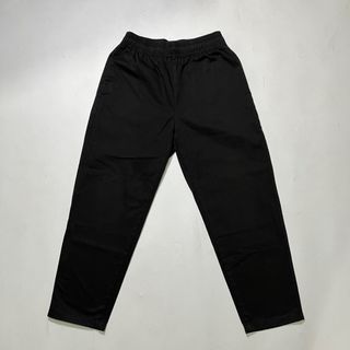GU Black tapered trousers