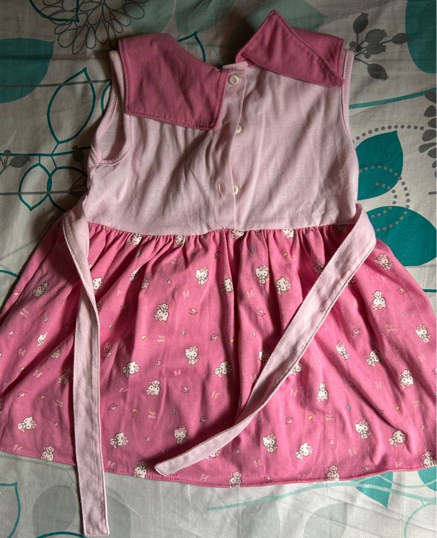 Hello Kitty's pink sailor dress (Category: Babies & Kids Fashion) located in Quezon City. Submitted by agentorange.ph (Listing ID 1303027881, Image 2). Description: Sanrio Hello Kitty's pink sailor dress for 2 years old Also fits for petite baby girl up to 3 years old No stains No issue Last price posted. Pass for low ballers More details in replies.