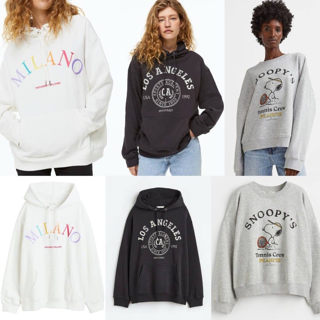 Hoodie h&m wanita 2025