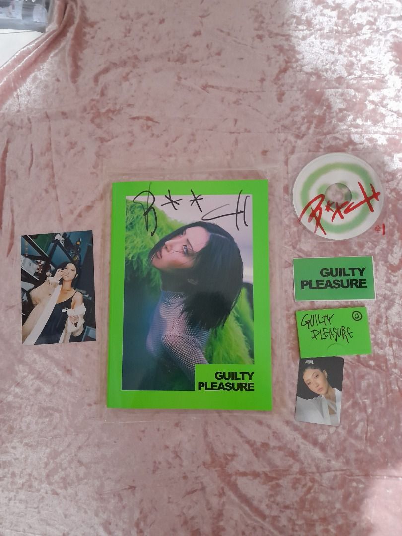 Hwasa Guilty Pleasure Complete Inclusions (Category: CDs & DVDs) located in Makati City. Submitted by chaechains (Listing ID 1302952770, Image 2). Description: Quitting Sale Mamamoo Hwasa Guilty Pleasure Album Complete Inclusions, including the napkin which is still inside. 9/10 condition please manage your expectations..