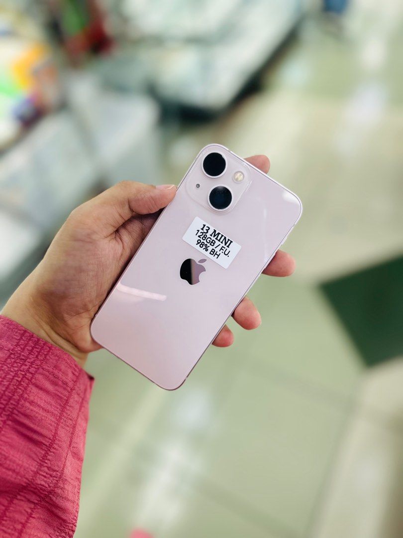 Iphone 13 Mini 128Gb 99bh no issues pink color openline (Category: iPhone 13 Series) located in Pasig City. Submitted by najihahtelecomshop2018 (Listing ID 1302977611, Image 2). Description: OPEN FOR SWAP/SELLING: 🔸WE BUY AND SELL ANY KINDS OF GADGETS ( Pass sa Old Model ) 🔸 ‼️TAKENOTE: PASS SA MGA SCAMMERS | THIRD PARTY )‼️ Quick Specs: ⤵️ (ONHAND) iPhone 13 mini 128 ( other GB are also available) 99% Battery Health ( Higher BH are available a