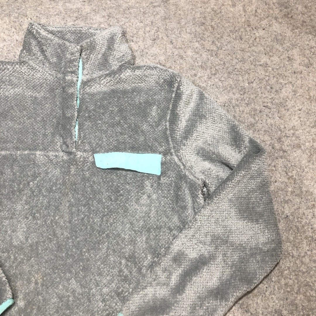 JACHS Cabin Fleece Jacket Quartet Zip Snap Grey Pullover Size Medium Patagonia esque Men s Fashion Coats Jackets and Outerwear on Carousell