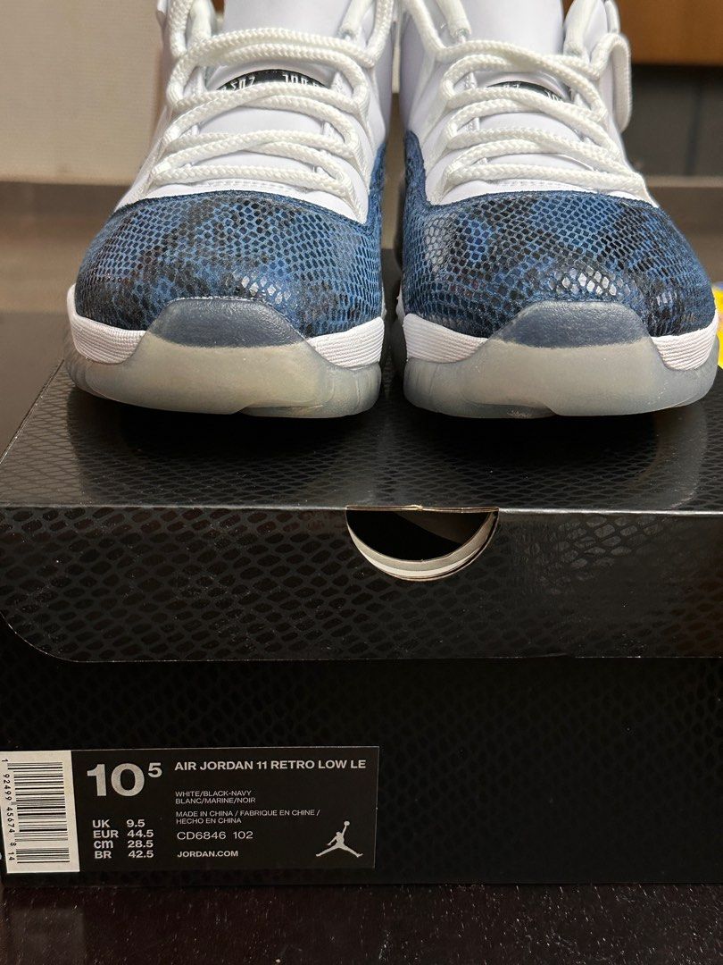 Jordan 11 low white black navy outlet
