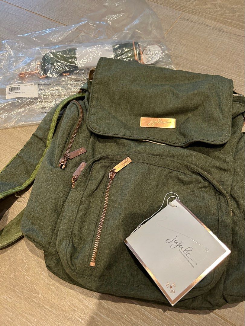 Jujube be sporty rose gold olive rose Babies Kids Going Out Diaper Bags Wetbags on Carousell