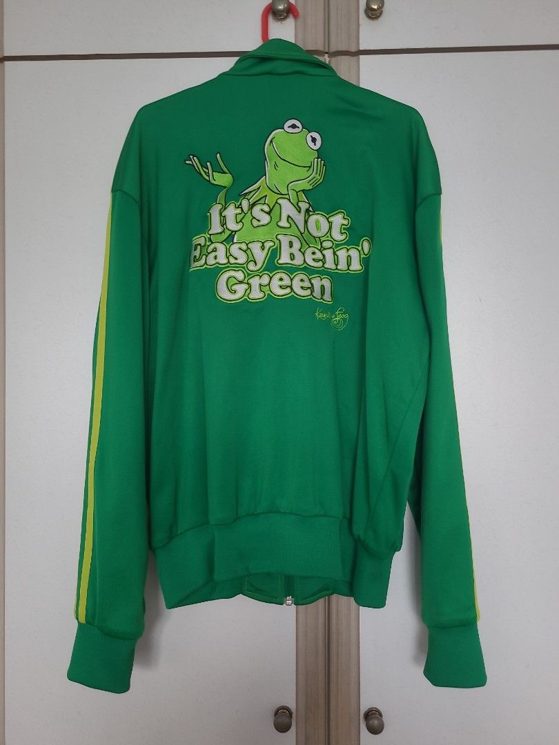 Adidas Kermit men s green jacket Adicolour Men s Fashion Coats Jackets and Outerwear on Carousell