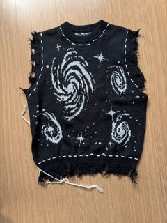 Knit Vest, Constellation Design
