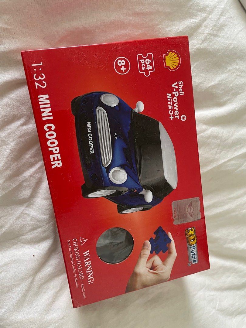 Mini Cooper Complete Shell (Limited Edition) Shell V-Power Nitro+ 3D Puzzle Car Toy - Mini Cooper ...