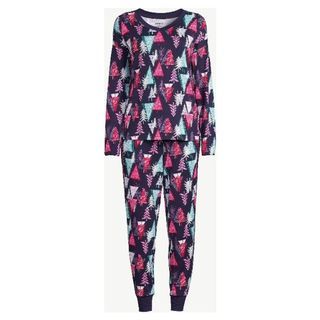 Long Sleeve Top and Joggers Pajama Set for Women from Joyspun, Medium