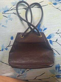 Longchamp vintage leather tote bag