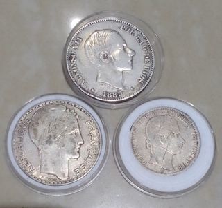 Lot of 3 pcs silver coins