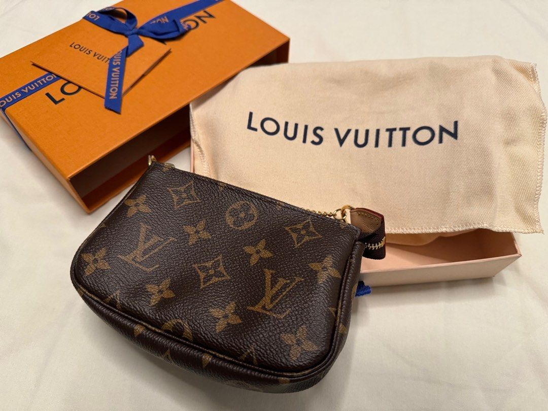 Lv Mini Pochette Accessories, Luxury, Bags Wallets on Carousell