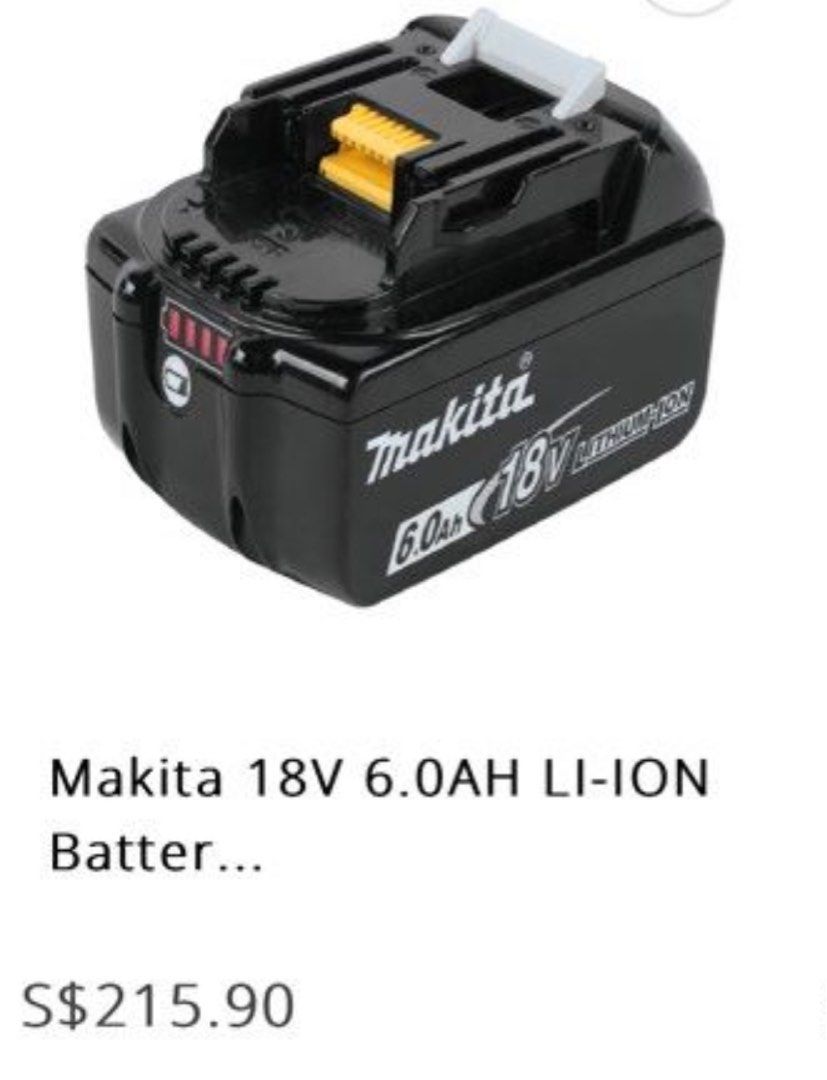 MAKITA SPTA CAR POLISHER POWER TOOL BATTERY Latest Upgraded BL1860B Rechargeable Battery 18V 20V 21V 6000mAh