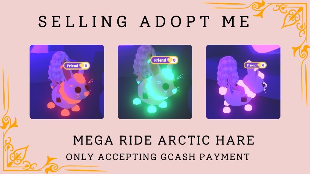 MEGA RIDE ARCTIC HARE ADOPT ME, Video Gaming, Gaming Accessories, In ...