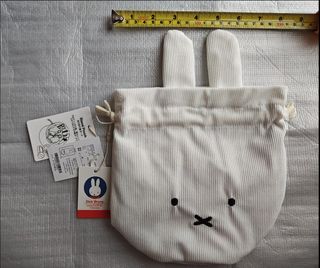 MIFFY。MERCIS BV。DICK BRUNA。手挽袋。燈芯絨袋。化妝袋，多格內袋。可站立。stand pouch。全新有吊牌 100% new with tag64203803931393110