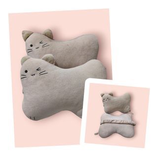 Miniso Cat Shaped Car Headrest Pillows