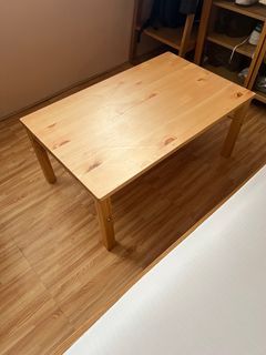 Muji folding pine table