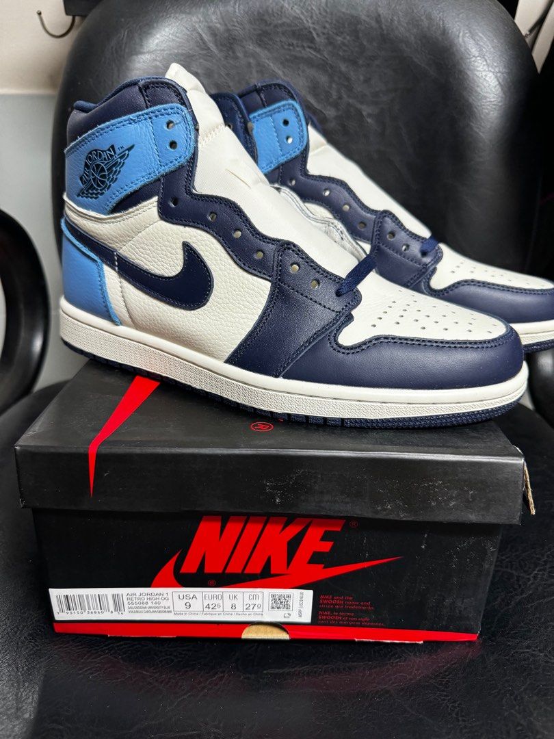 Nike Air Jordan 1 Obsidian US 8.5-10