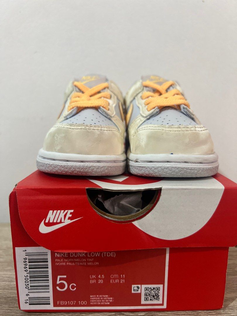 Nike Dunk Low Toddler (Category: Babies & Kids Fashion) located in Makati City. Submitted by jetjets (Listing ID 1302904564, Image 2). Description: Nike dunk low size 5C like new condition srp is 2895 selling for 1000 only.