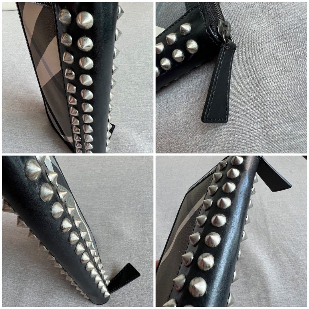 Burberry studded wallet new arrivals