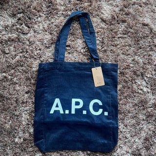[ON HAND] APC Corduroy Tote Bag in Navy Blue