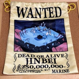 One Piece Jinbei Wanted Poster Drawstring Pouch 21x27cm back to back design (no label) - Php 99