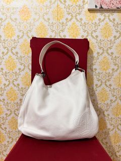 Original LQ White Hobo/ Shoulder Bag Genuine Leather