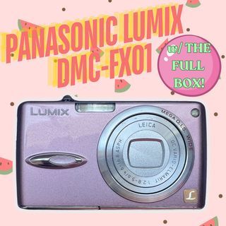 Repriced! Panasonic Lumix DMC-FX01 digicam (full inclusions!)