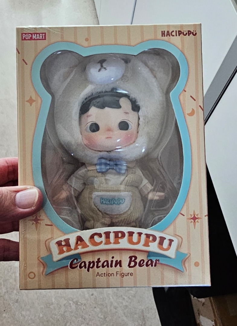 Popmart Hacipupu Captain Bear, Hobbies & Toys, Toys & Games