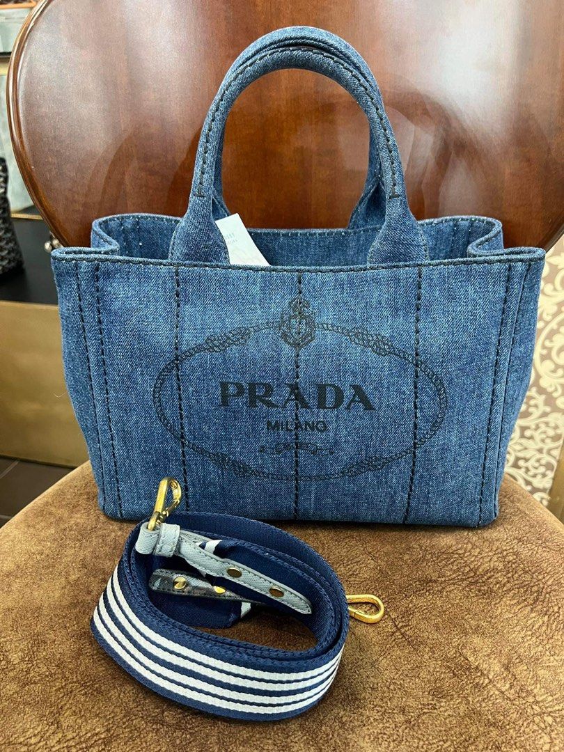 PRADA DENIM (Category: Luxury Bags & Wallets) located in Cagayan de Oro. Submitted by moiobsession (Listing ID 1303071926, Image 1). Description: authentic brandnew with complete inclusions.