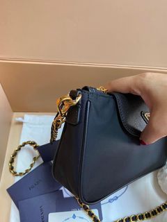 Prada woc wallet on chain gold